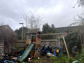 Freecycle Wooden Garden swing frame