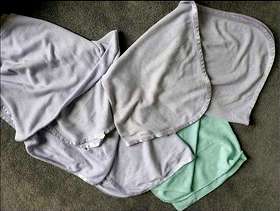 Freecycle 4 x hospital baby blankets
