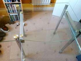 Freecycle Glass computer desk