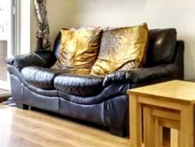 Freecycle 2 seater leather sofa