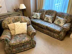 Freecycle Sofa and two armchairs