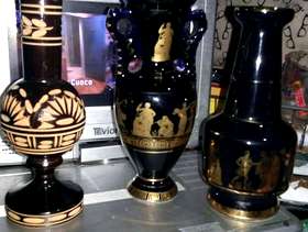 Freecycle Hand made in Greece in 24k gold vases
