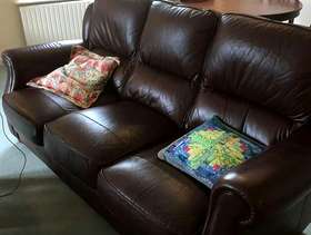 Freecycle Leather settee