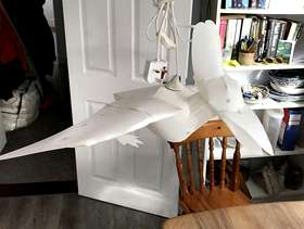 Freecycle Pterodactyl lampshade