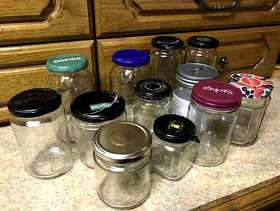 Freecycle Glass jars