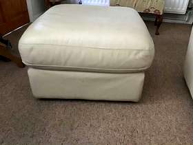 Freecycle Real Leather Pouffe