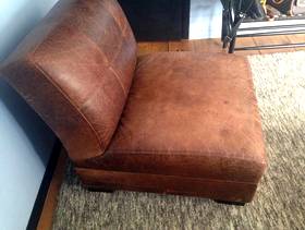 Freecycle Brown Oversized Leather Chair