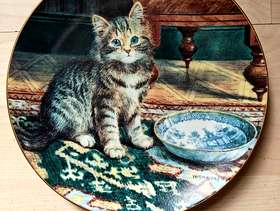 Freecycle My Bowl is empty china cat plate limited edition with ...