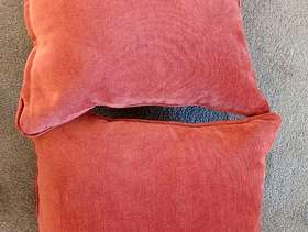 Freecycle Two dark terracotta Duresta cushions