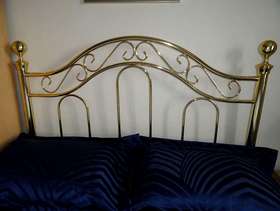 Freecycle Brass style headboard