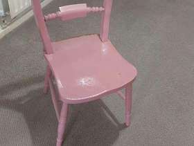 Freecycle Hardwood chair, gloss painted