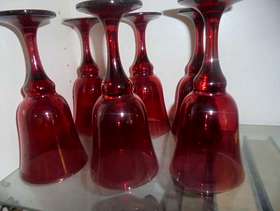 Freecycle X6 BN Red Wine Goblets - Excel Cond.