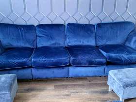 Freecycle 4 Seater sofa and foot stools