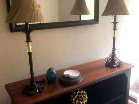 Freecycle Wood book case and mirror