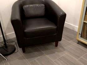 Freecycle Dark brown bucket chair