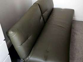 Freecycle Faux Leather Sofa Bed, Double Sized