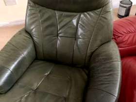 Freecycle Vintage swivel leather chairs