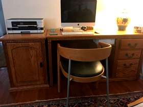 Freecycle Red Oak Desk