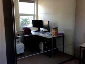 Freecycle PAX Wardrobe mirrored sliding facia only.