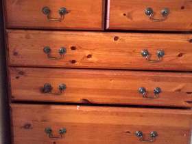 Freecycle Pine chest of drawers
