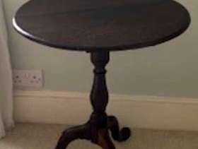 Freecycle Small dark wood antique side table