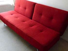 Freecycle Dark Red Sofa-bed
