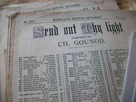 Freecycle Sheet music - send out thy light by c.h. gounod