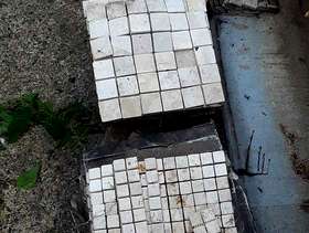 Freecycle Trevatine mosaic tiles