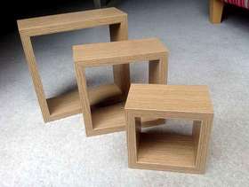 Freecycle Set of three square shelves