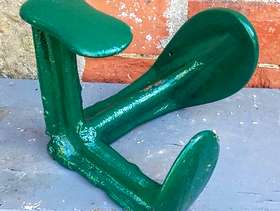 Freecycle Cast iron cobblers last doorstop
