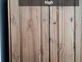 Freecycle Small pine wardrobe