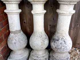 Freecycle Three concrete pillars