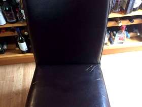 Freecycle Leather dining chairs