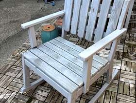 Freecycle Garden wooden rocking chair