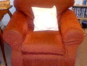 Freecycle Cousion Backed Sofa and Armchair
