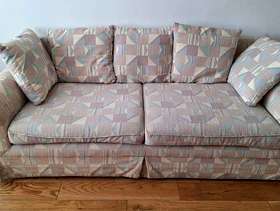 Freecycle IKEA Large 3-Seater Sofa with Geometric Pattern and Scatter Cushions ...