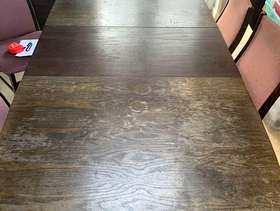 Freecycle Large dining table plus 4 chairs