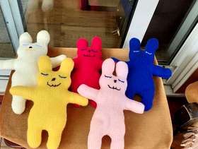 Freecycle Hand knitted bunnies