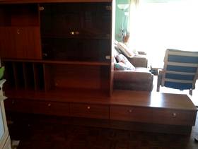 Freecycle G Plan Unit, lighted drinks cabinet and detachable lower cabinet