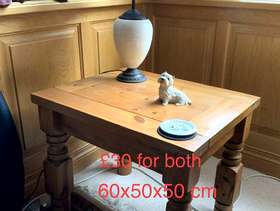 Freecycle Pine side tables