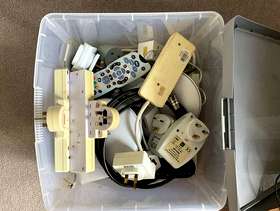 Freecycle Box miscellaneous electrical bits and pieces