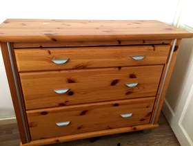 Freecycle 2 x solid pine chests of drawers