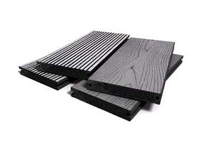 Freecycle Grey Bark Effect Solid Composite Decking