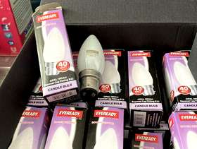 Freecycle 20 Eveready 40 watt candle bulb
