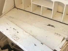 Freecycle Writing desk beauro white needs repaired