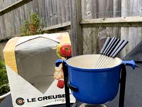 Freecycle Le Creuset Fondue Set