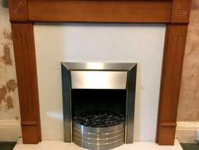 Freecycle Fireplace with electric coal effect fire