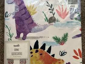 Freecycle Dunelm kids Dino blackout curtains (eyelet top)