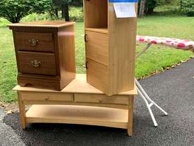 Freecycle Coffee table, cabinet iron table