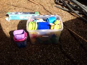 Freecycle Childrens buckets and spades & childrens gazebo.